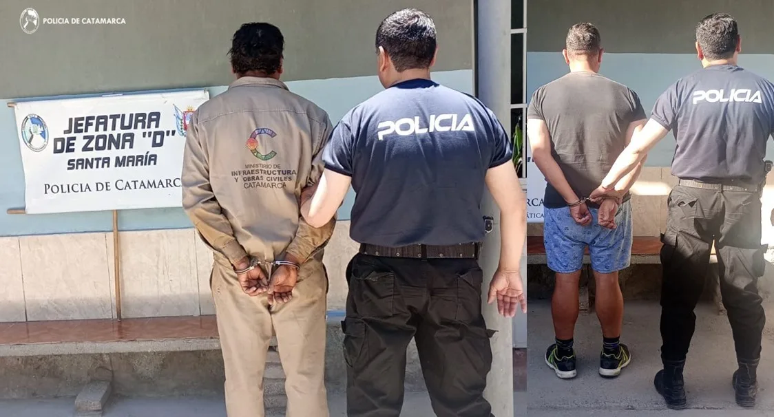 En Santa María dos hombres fueron arrestados por violencia de género