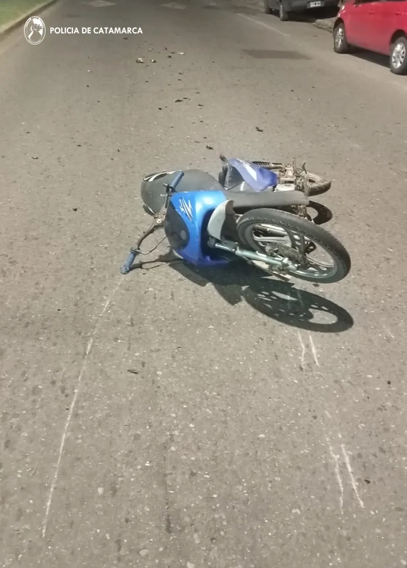 Derrapó en una moto y resultó lesionado