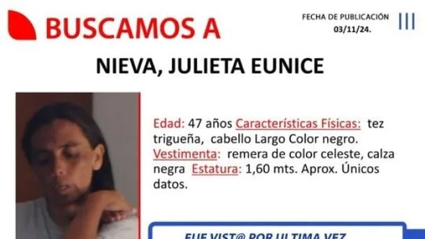 Buscan a una mujer desaparecida en Capital