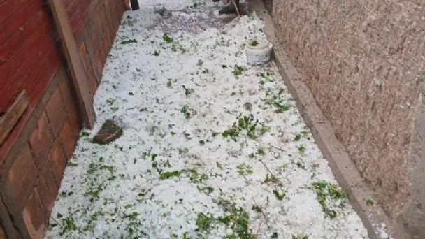 Impactante: tormentas severas con granizo y crecida de ríos en Santa María