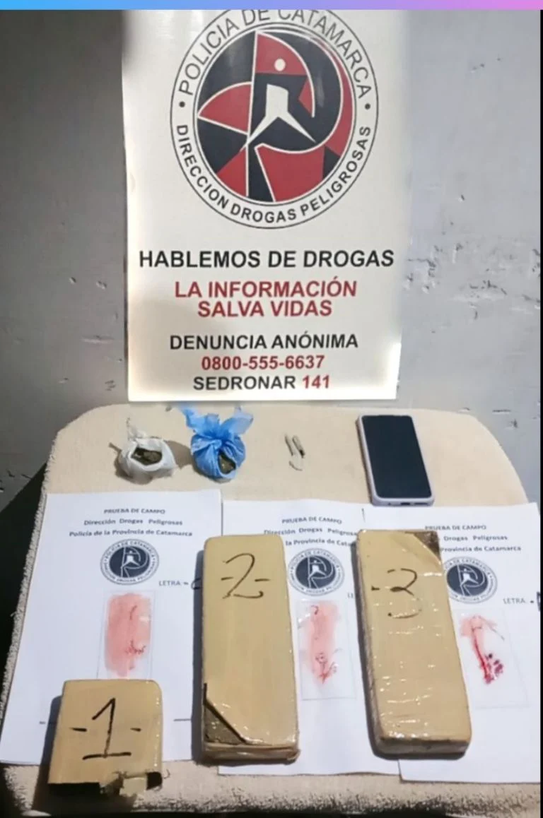 Importante secuestro de droga en Recreo