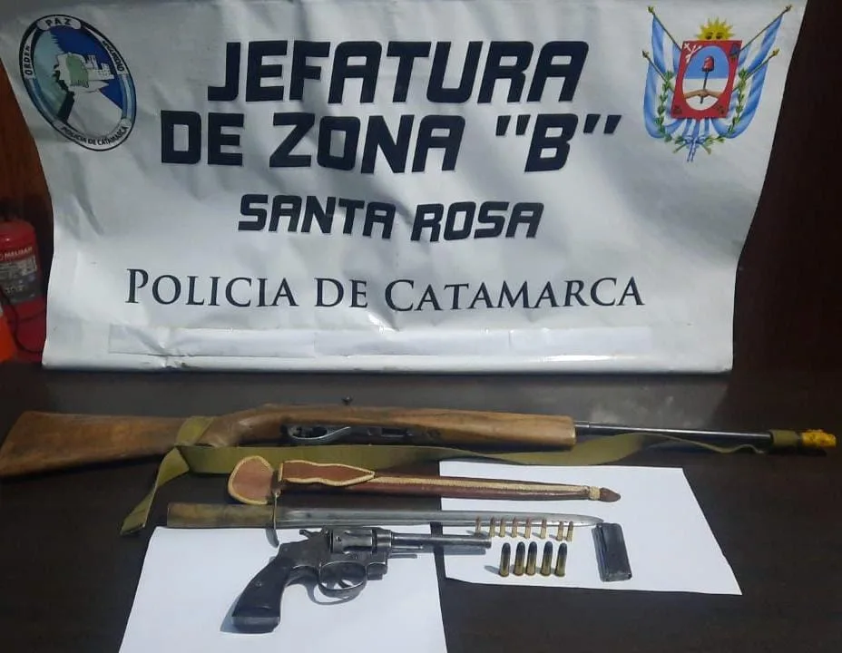 Luego de un allanamiento secuestran armas de fuego en Santa Rosa