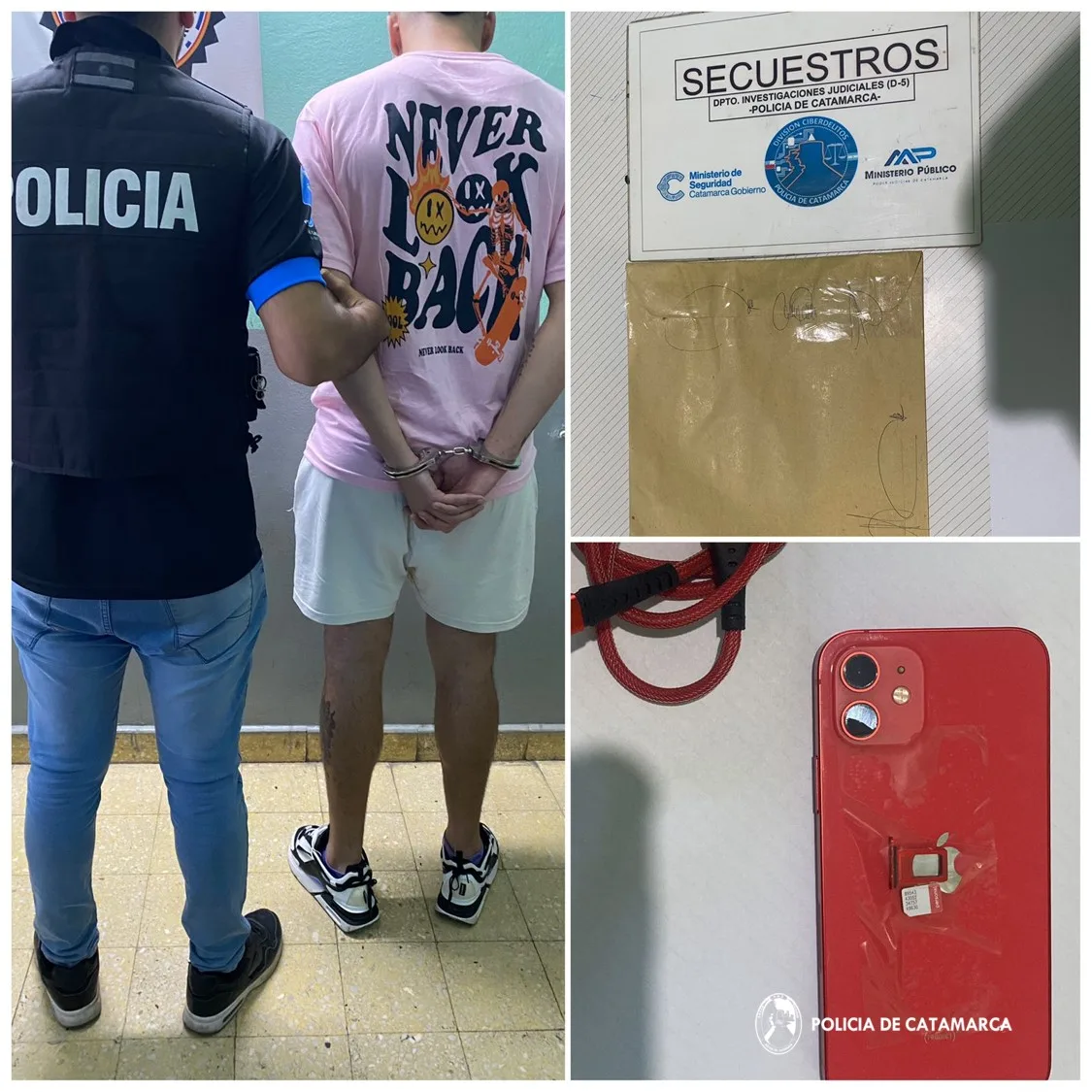 Arrestan a una persona y secuestran un teléfono celular vinculado a una supuesta estafa