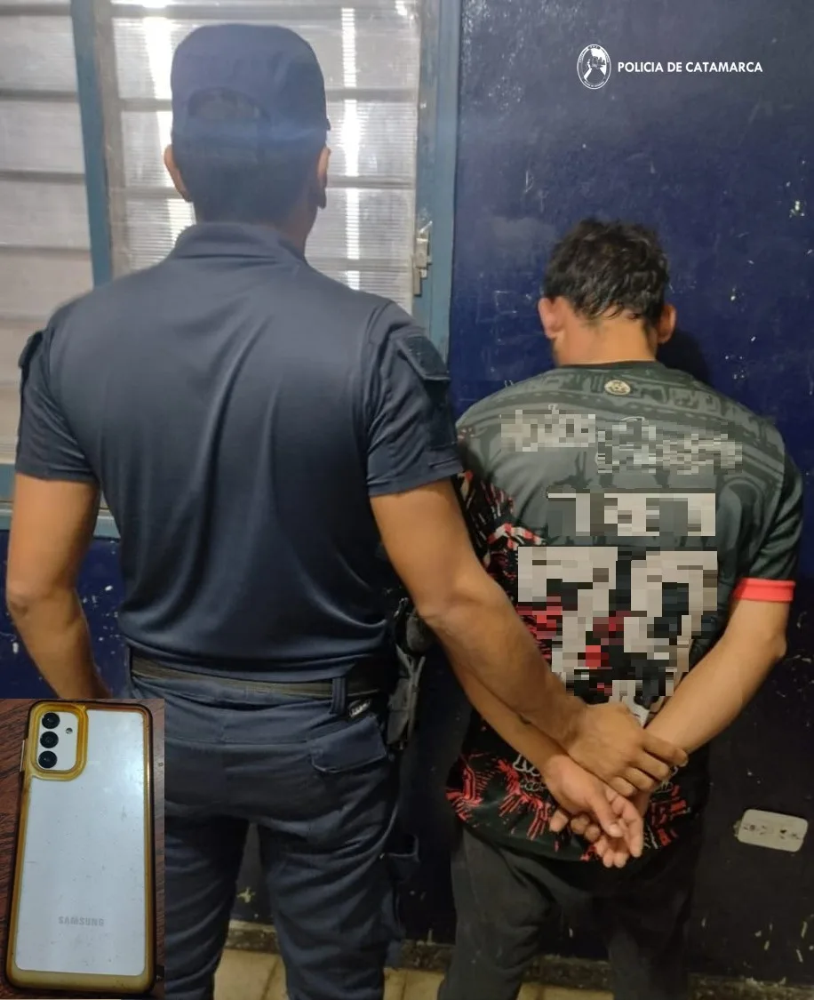 Policías recuperaron un celular y aprehendieron al presunto arrebatador  