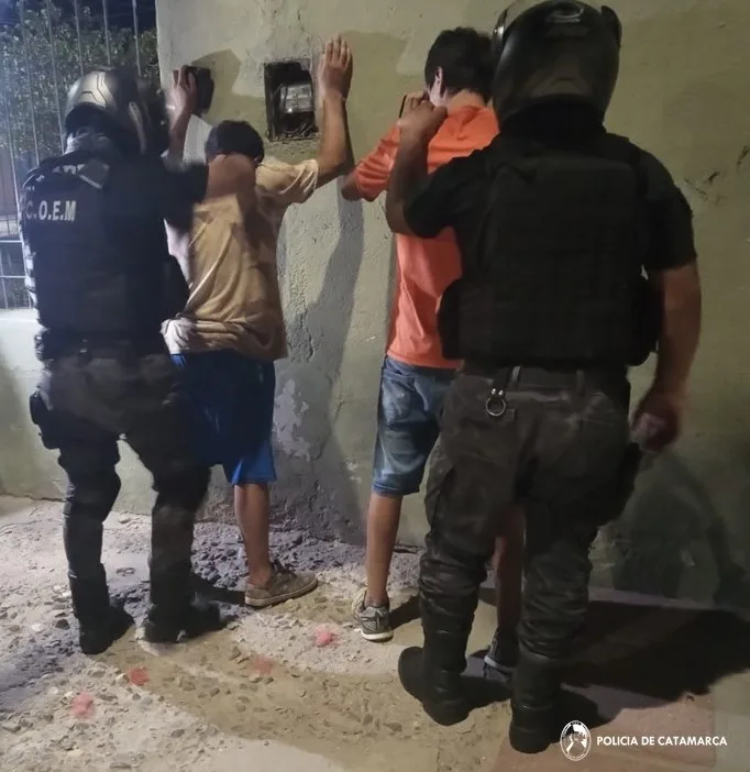 Dos hombres fueron aprehendidos en el Norte de la Capital