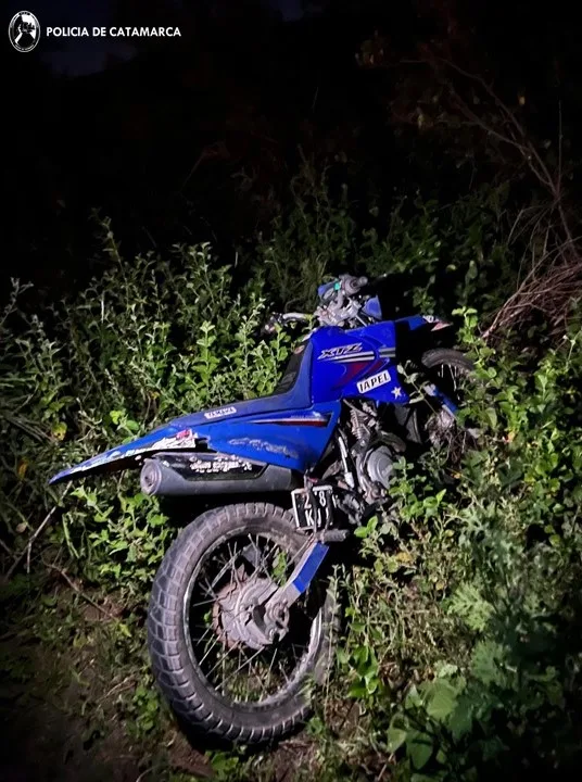 Secuestraron una motocicleta abandonada en Ancastí