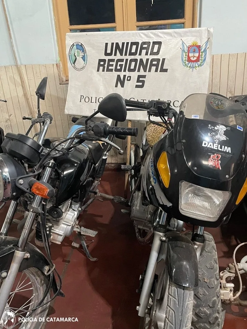 Secuestran motocicletas en la Capital, Valle Viejo y Tinogasta