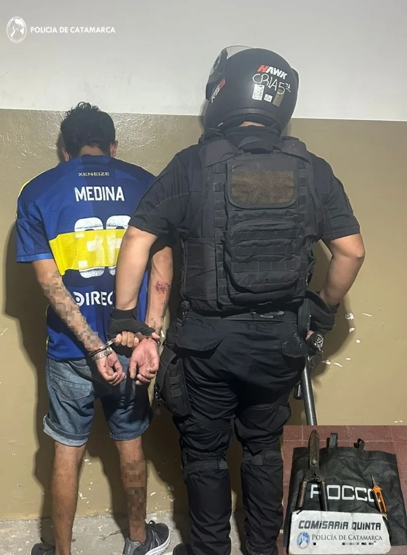 Aprehenden a un arrebatador y recuperan herramientas sustraídas