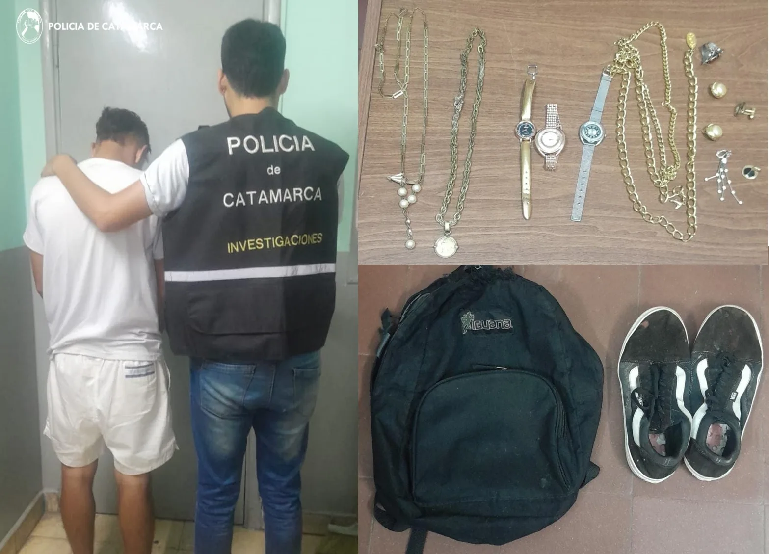 Tras un registro domiciliario policías esclarecen un ilícito y aprehendieron a un sujeto