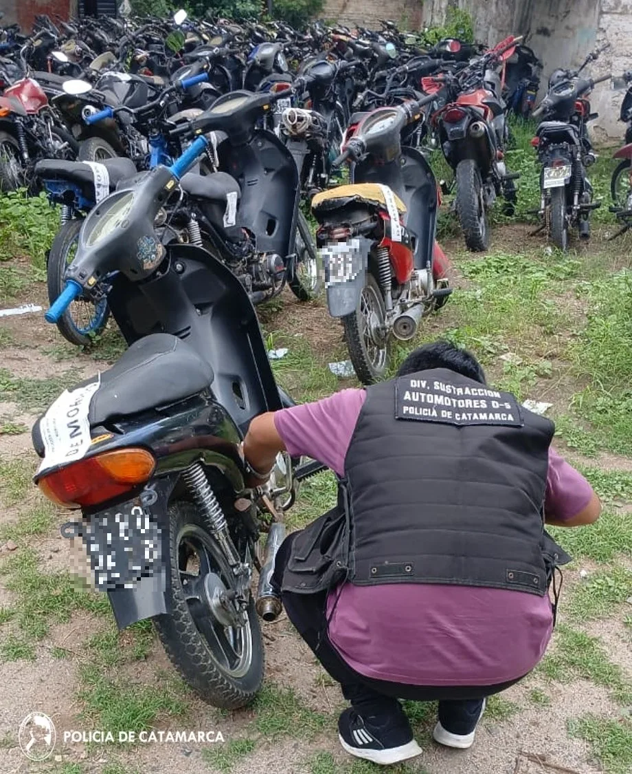 Secuestran una moto con numeración adulterada en Valle Viejo