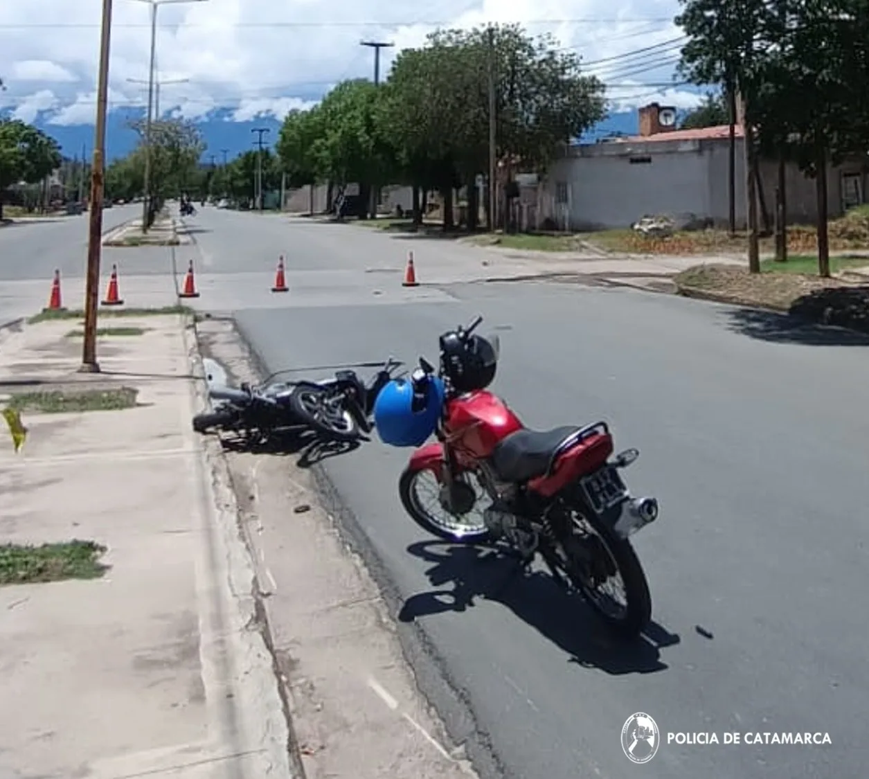 Dos motos protagonizaron un siniestro vial