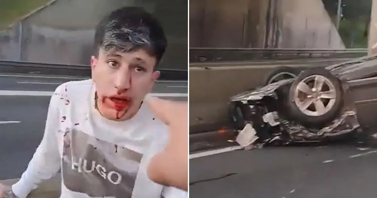 Conductor alcoholizado choca tres autos, vuelca e incita la furia de otros automovilistas