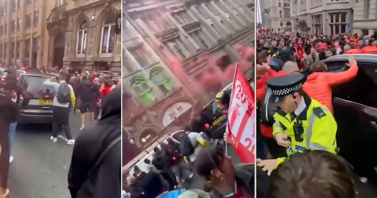 Camioneta Ford Galaxy arrolla a multitud en celebración del Liverpool FC