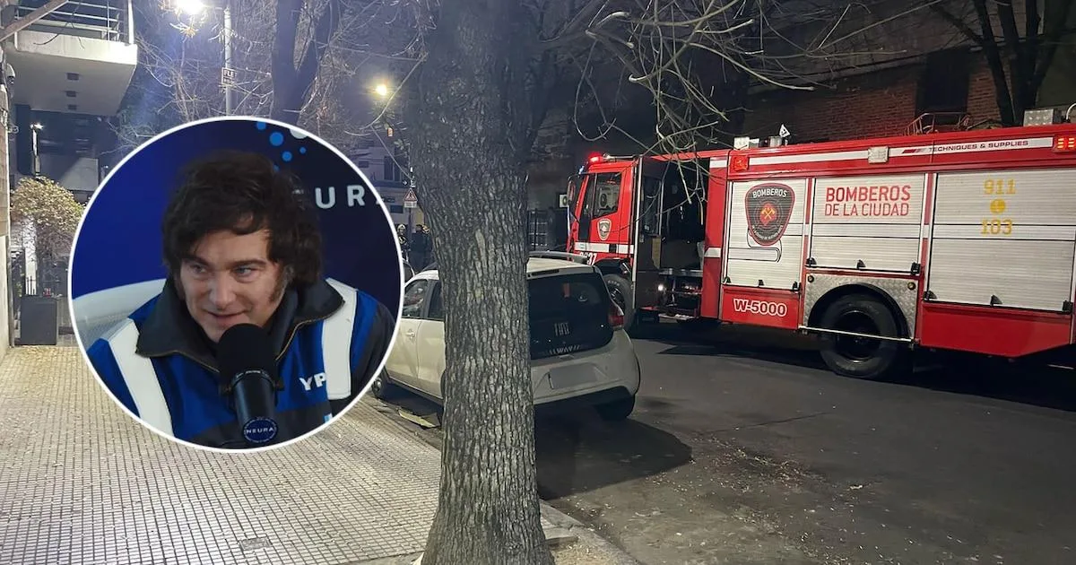 Alerta por escape de gas cerca de entrevista de Javier Milei