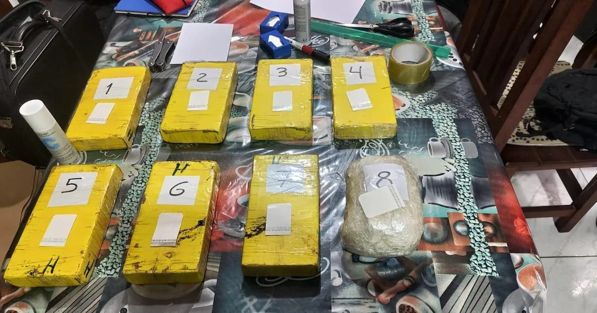 Detenida pareja con más de 10 kilos de cocaína con el sello del delfín